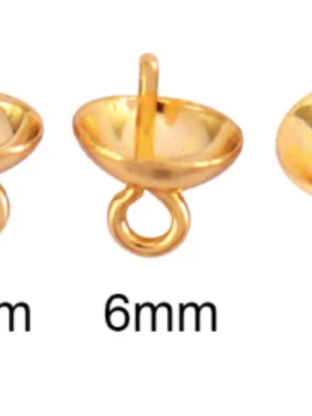 (7/$25) 20 Bead Cap Pendants for Jewelry Making